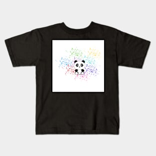 Sitting Panda Bear Kids T-Shirt